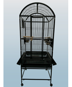 Parrot-Supplies Michigan Dome Top Parrot Cage Black